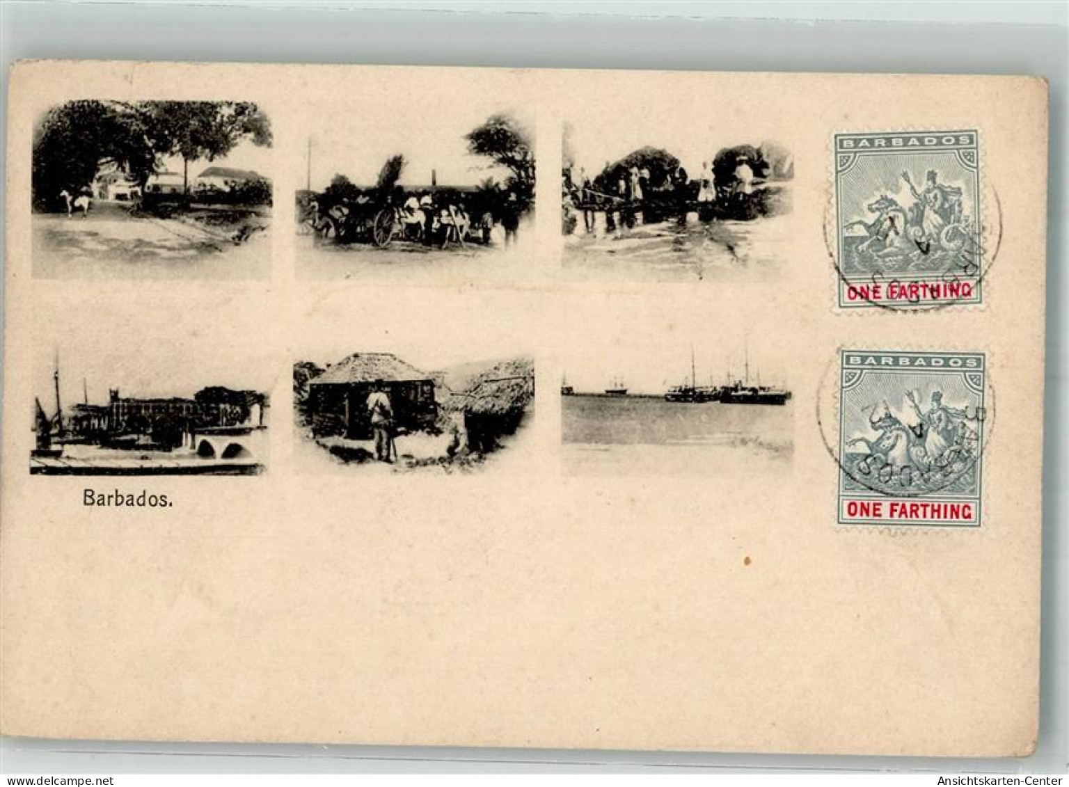 13663721 - Barbados Bridgetown Briefmarke Bildseite