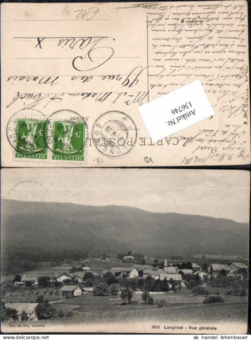 136746,Longirod Vue generale Totale Tolle Ortsansicht Kt Waadt
