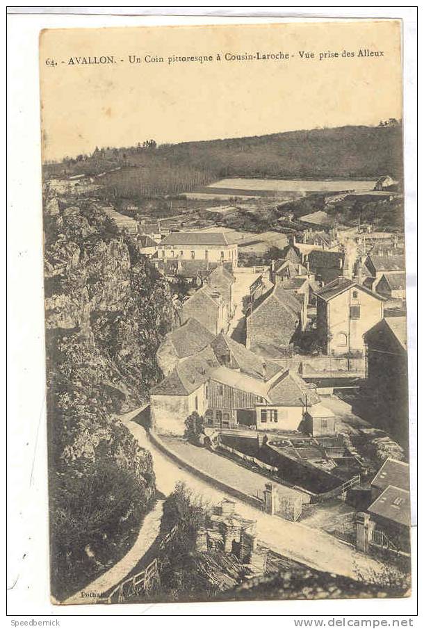 13679 Avallon - Vue générale Alleux- 64 Pothain cachet corps armée 10 autun medecin chef ; guerre 14 Roblot Germain Ille