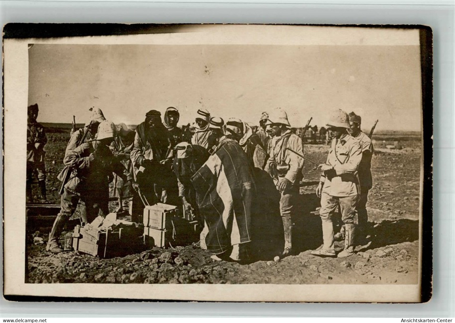 13716083 - Bau der Bagdad Eisenbahn Syrien nach Irak Foto AK