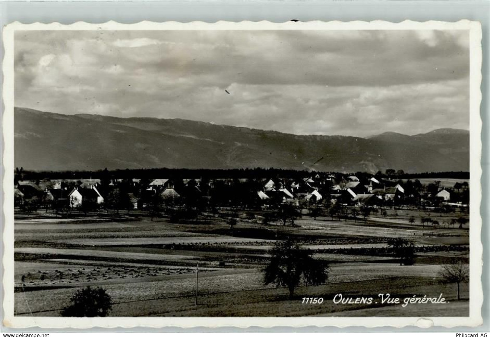 1377 Oulens-sous-Echallens 1950 Gebrauchsspuren Vue generale - 10302546