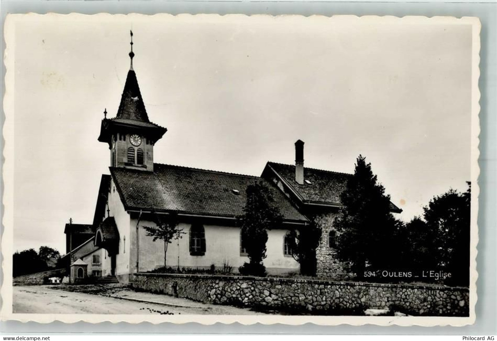 1377 Oulens-sous-Echallens Foto AK Kirche - 39697842