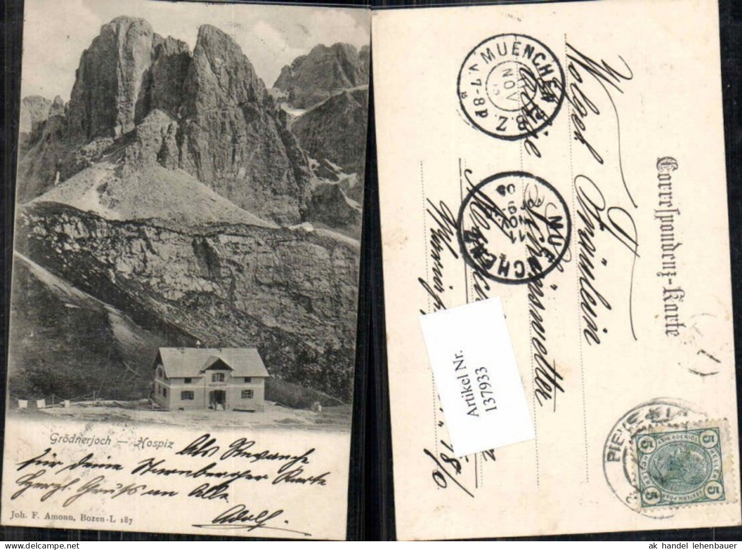 137933,Trentino Gröden Grödnerjoch Hospiz Dolomiten