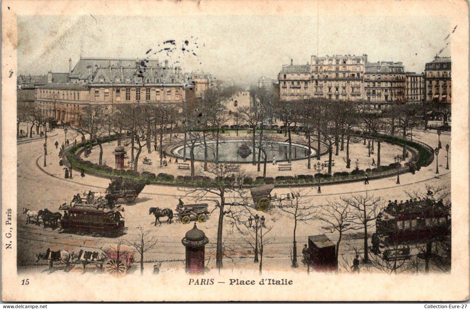 (14/12/25) 75-CPA PARIS - 13ème ARRONDISSEMENT - PLACE D'ITALIE