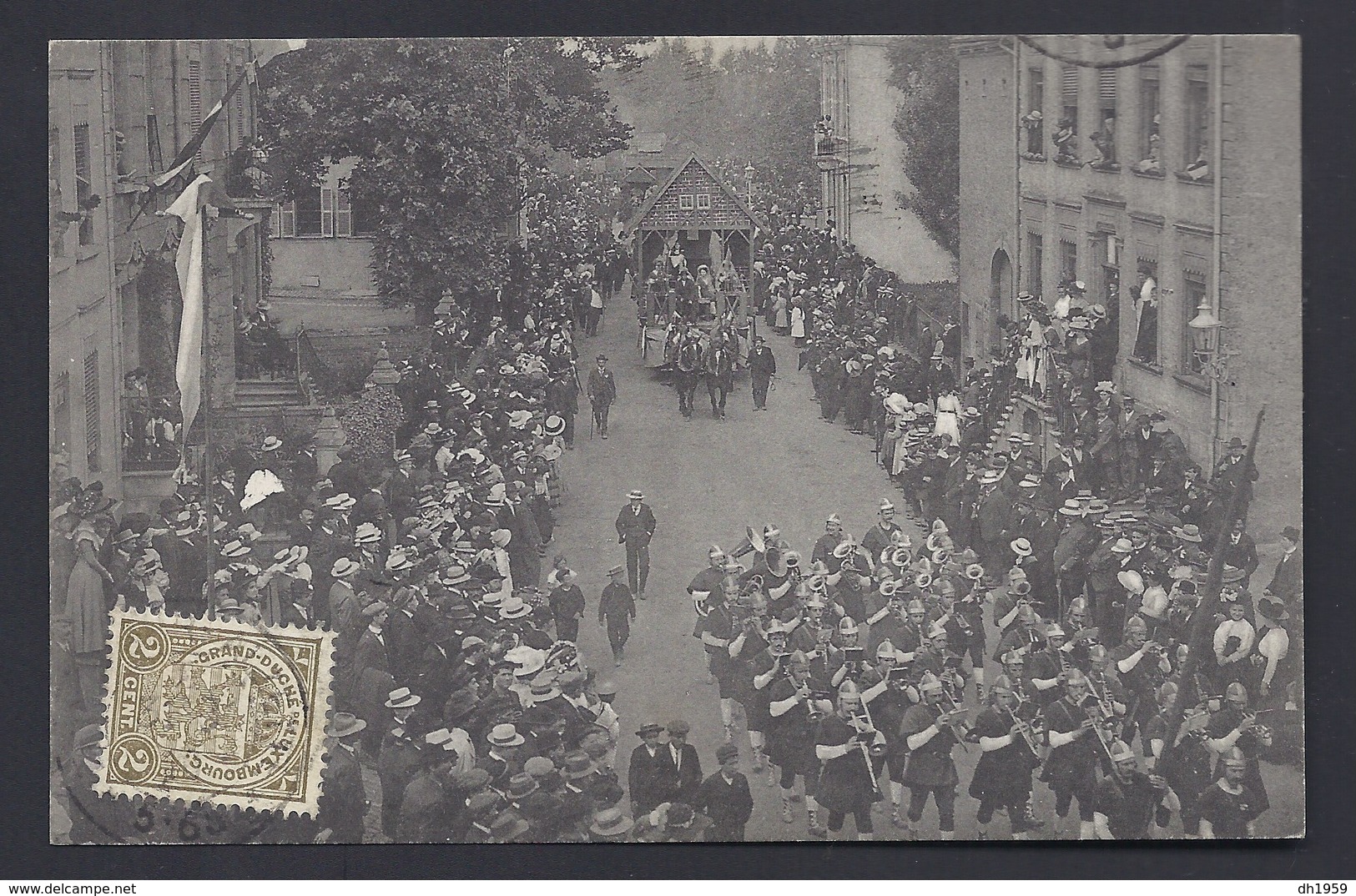 14.8.1910 ESCH-ALZETTE FESTZUG ESCHER STADT MUSIK LUXEMBOURG LUXEMBURG DIEKIRCH