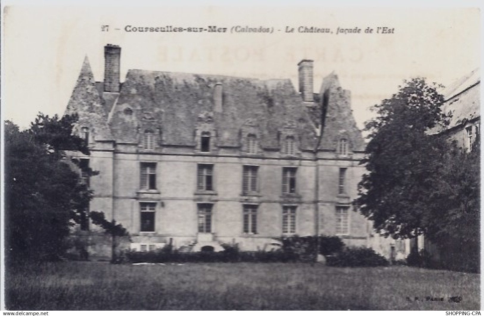 14 - Courseulles-sur-Mer - Le château - Façade de l'Est - Non voyagé - Dos d...