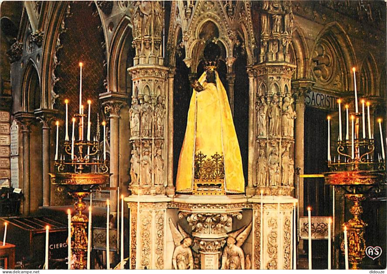 14 - Douvres La Délivrande - Intérieur de la Basilique - Statue de Notre Dame de la Délivrande - Art Religieux - CPM - V