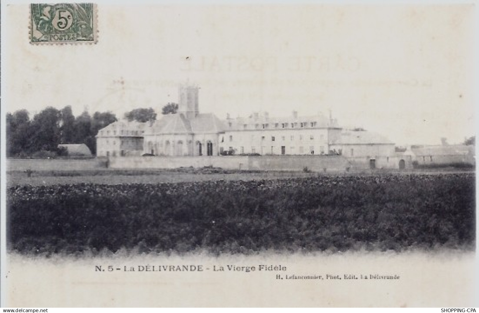 14 - La délivrande - La Vierge fidèle - Voyagé - Dos divisé...