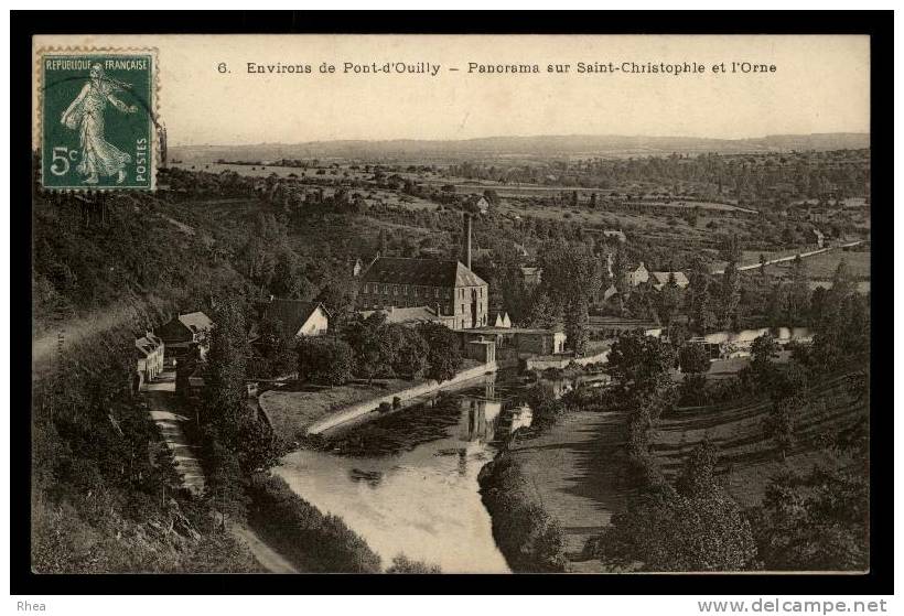 14 Pont-d'Ouilly vue aerienne D14D K14258K C14764C RH103989