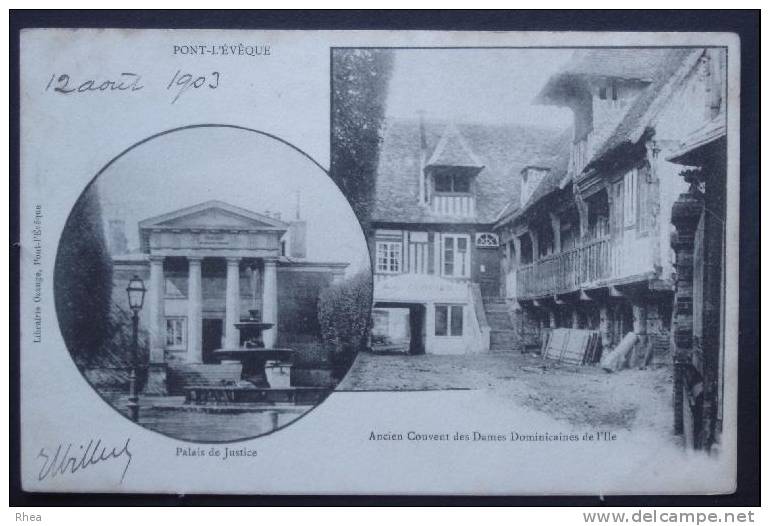 14 Pont-l'Évêque multi vue couvent palais de justice    D14D  K14514K  C14514C RH053956