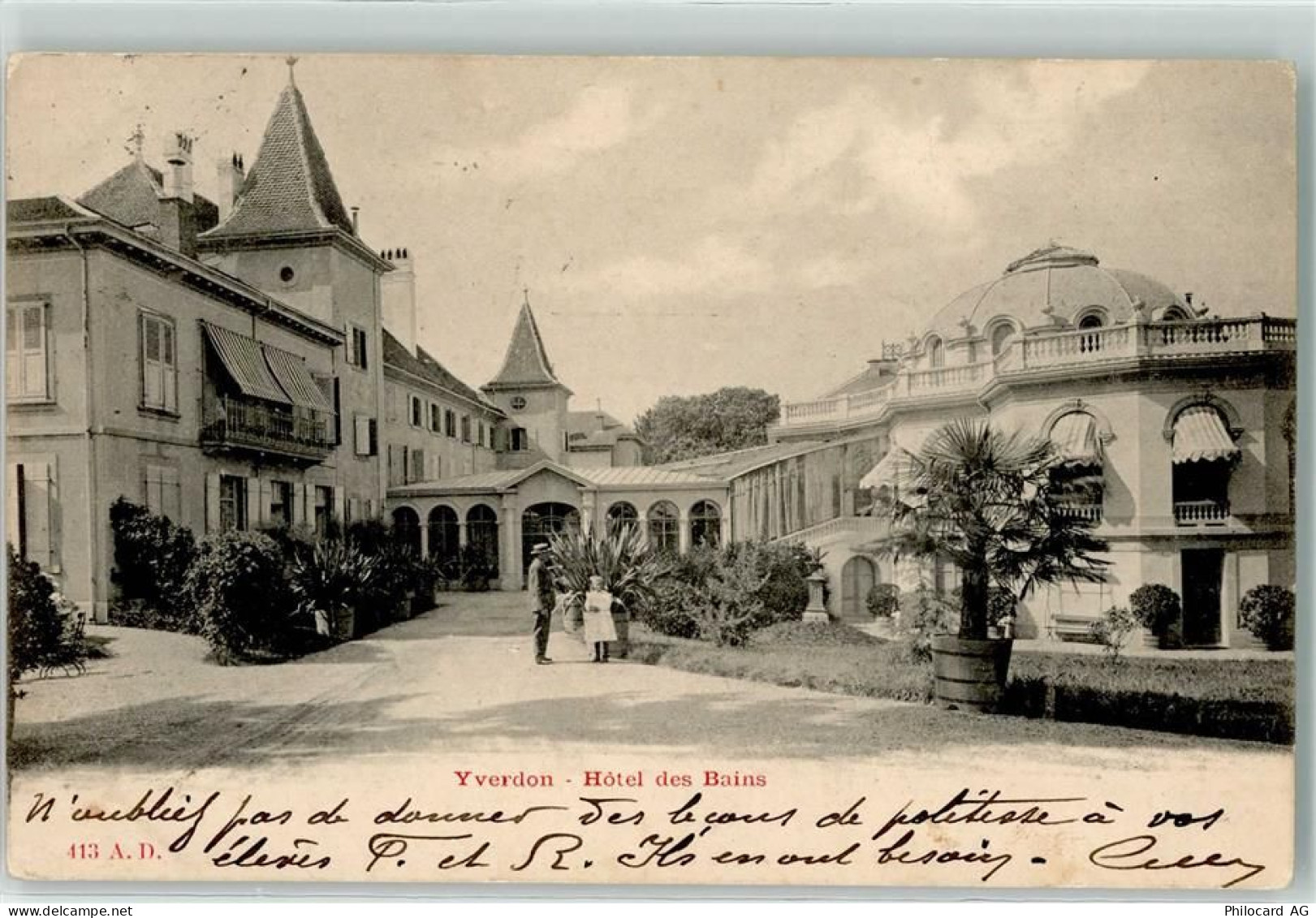 1400 Yverdon-les-Bains 1903 - Hotel des Bains - 10609800