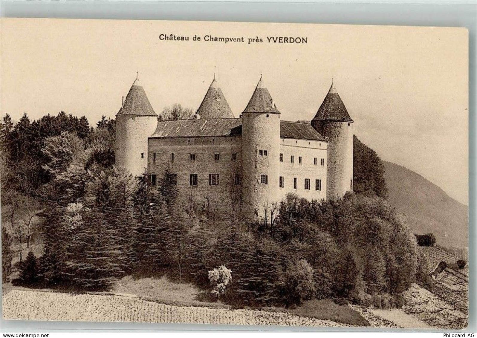 1400 Yverdon-les-Bains Foto AK Schloss de Champvent - 38248788