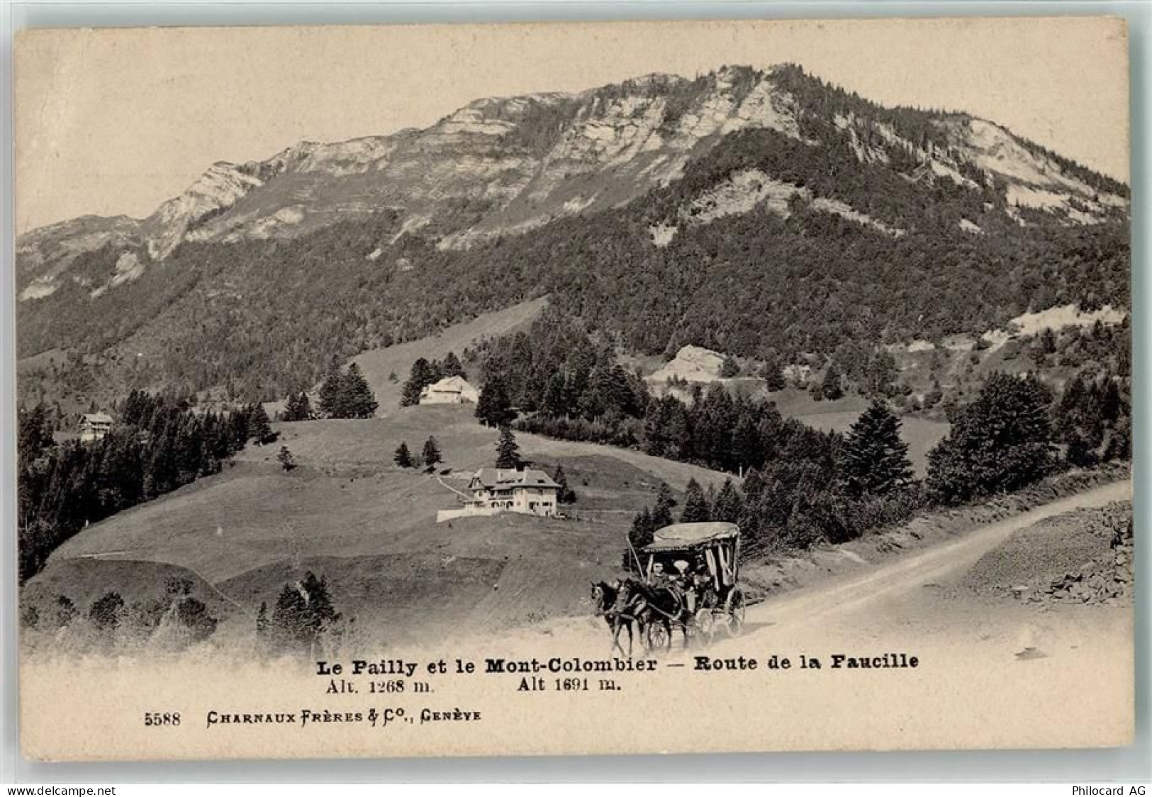 1416 Pailly - Postkutsche Route de la Faucille - 10624695