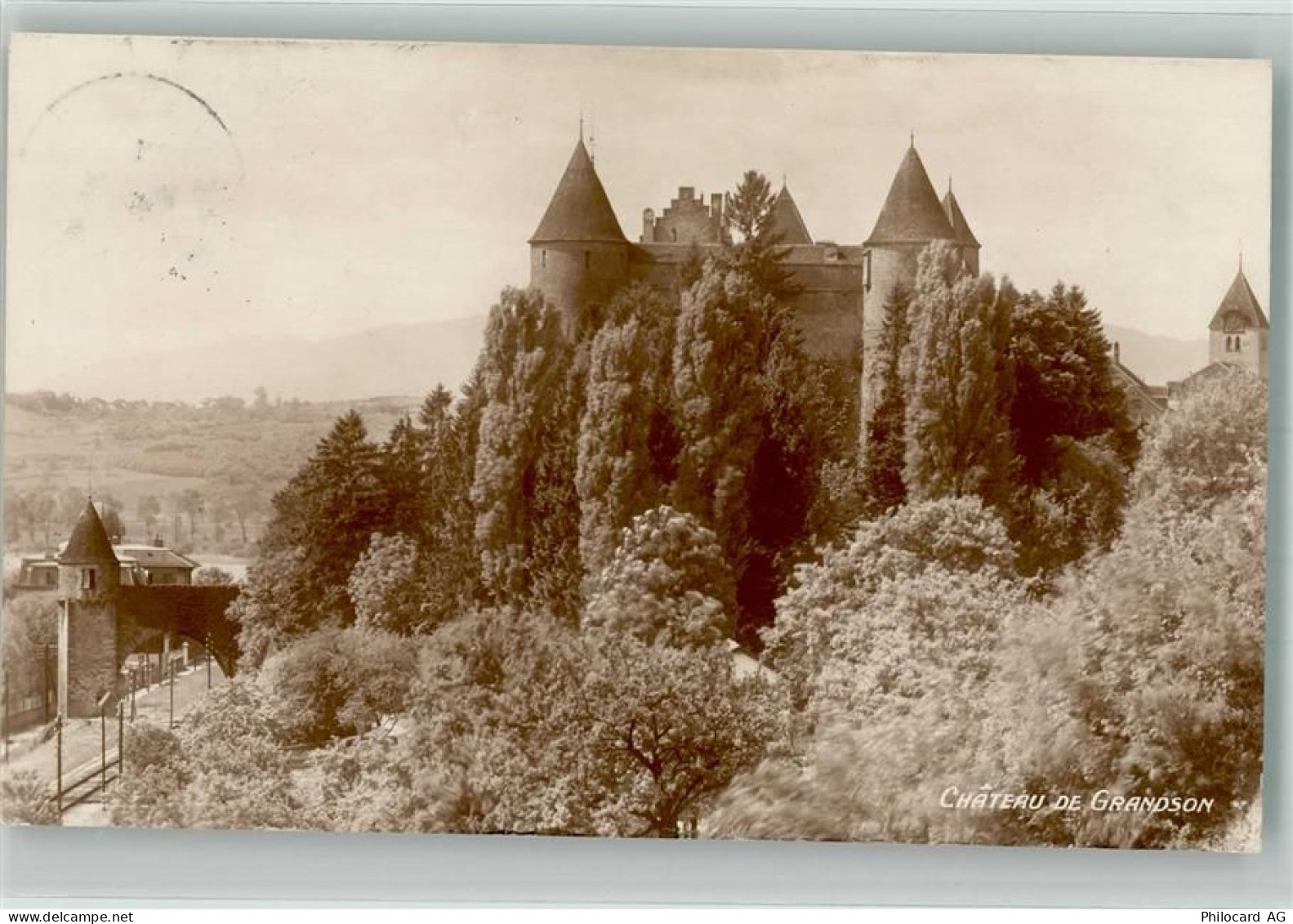 1422 Grandson 1915 Foto AK Schloss Chateau de Grandson - 38068510