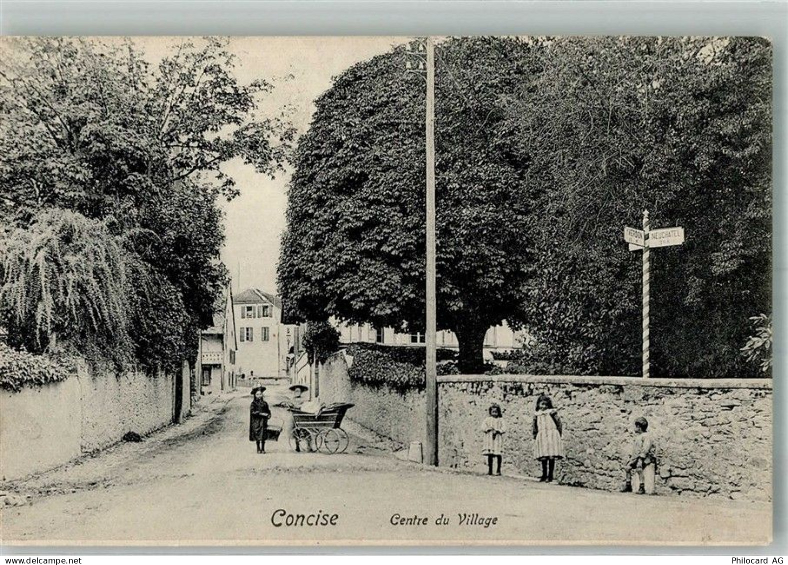 1426 Concise 1914 Foto AK Zentrum Wegweiser Kinderwagen - 13585950