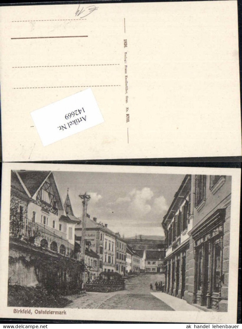 142669,Birkfeld Strassenansicht 1926