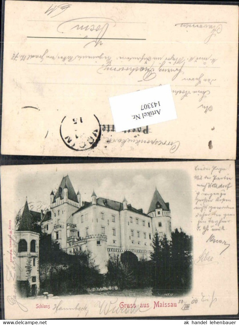 143307,Gruss aus Maissau Schloss um 1900