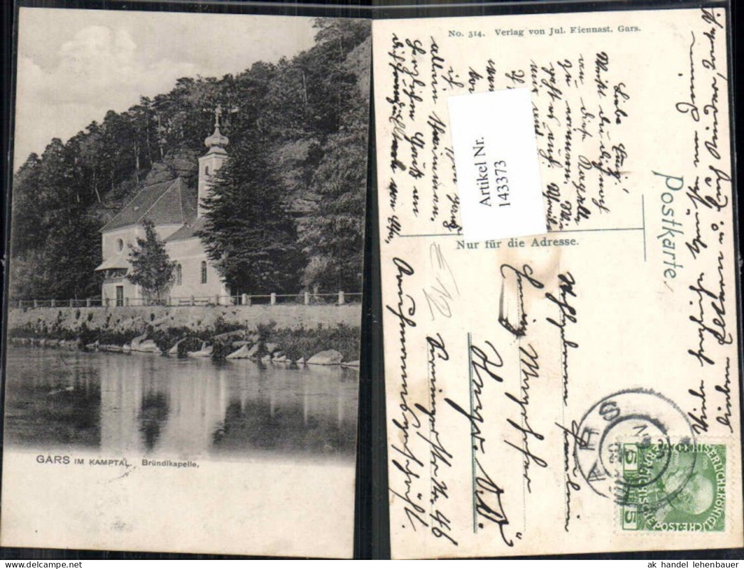 143373,Gars am Kamp Bründlkapelle 1905