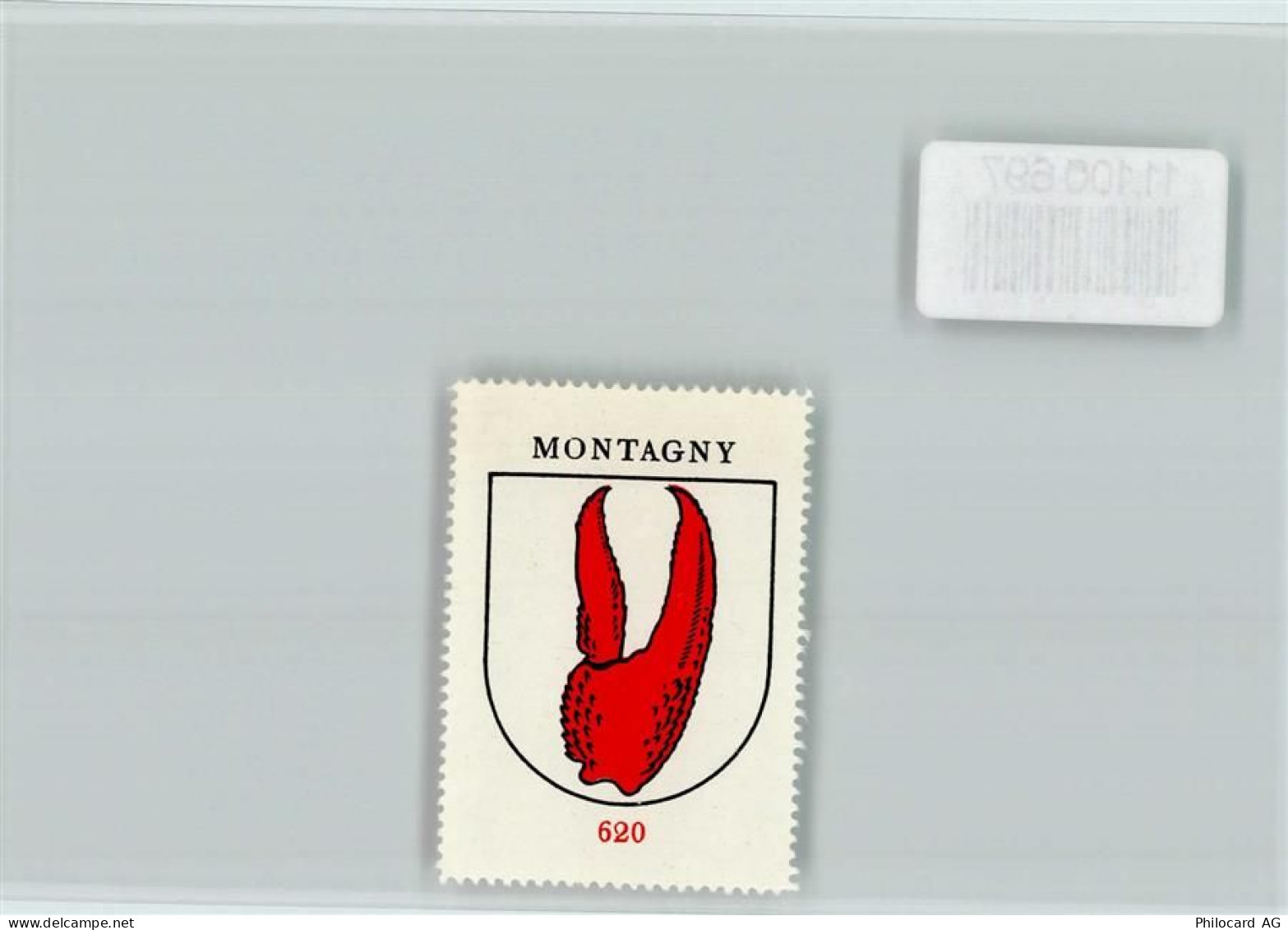 1442 Montagny-près-Yverdon - Vignette Wappen Kaffee Hag ca 1920-1940 - 11100697
