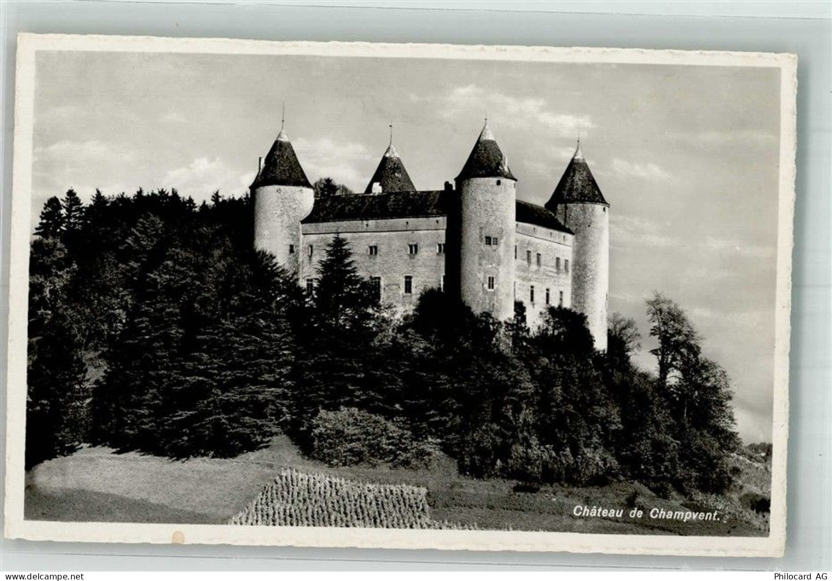 1443 Champvent 1954 Foto AK Schloss - 38216979