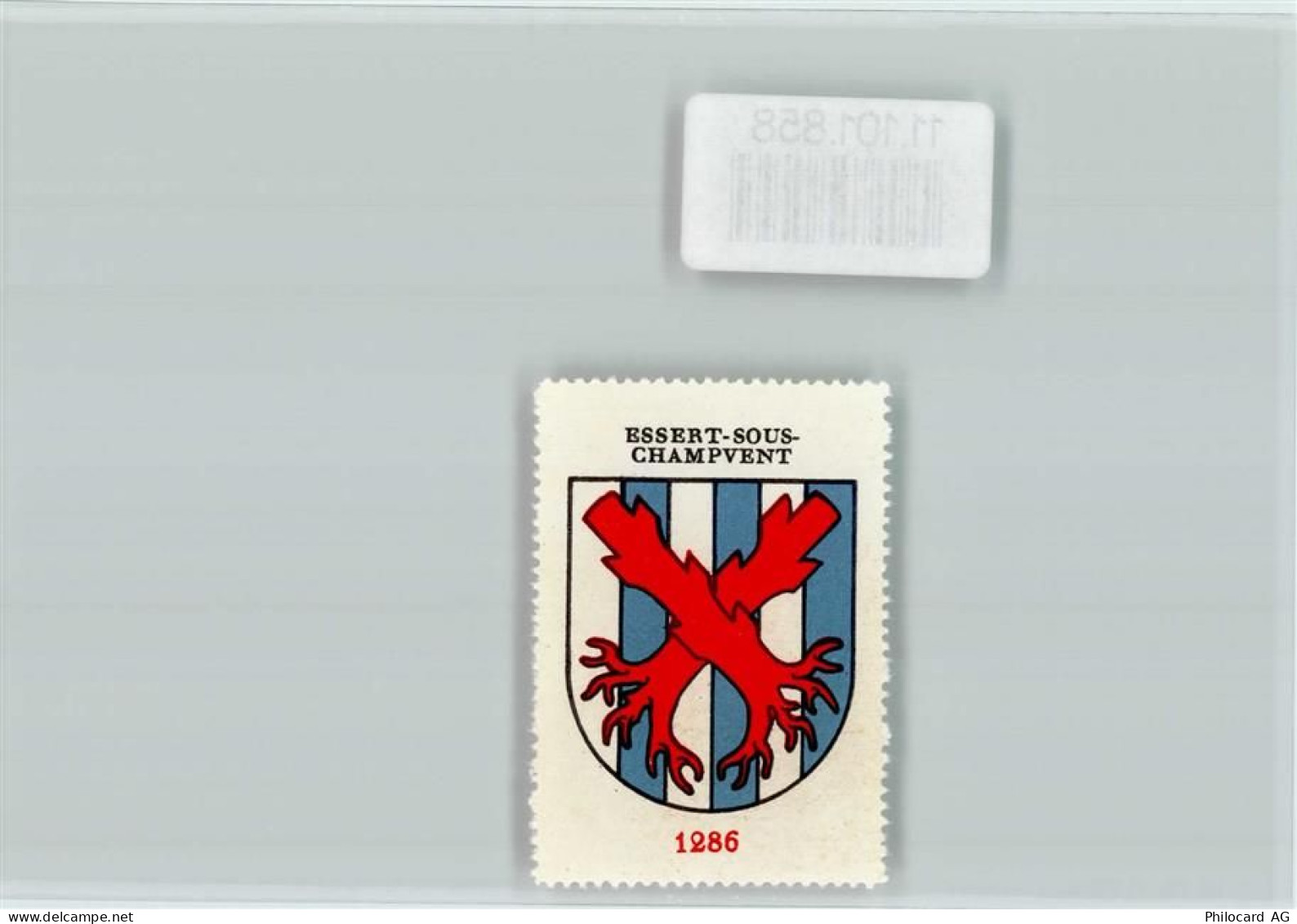 1443 Essert-sous-Champvent - Vignette Wappen Kaffee Hag ca 1920-1940 - 11101858