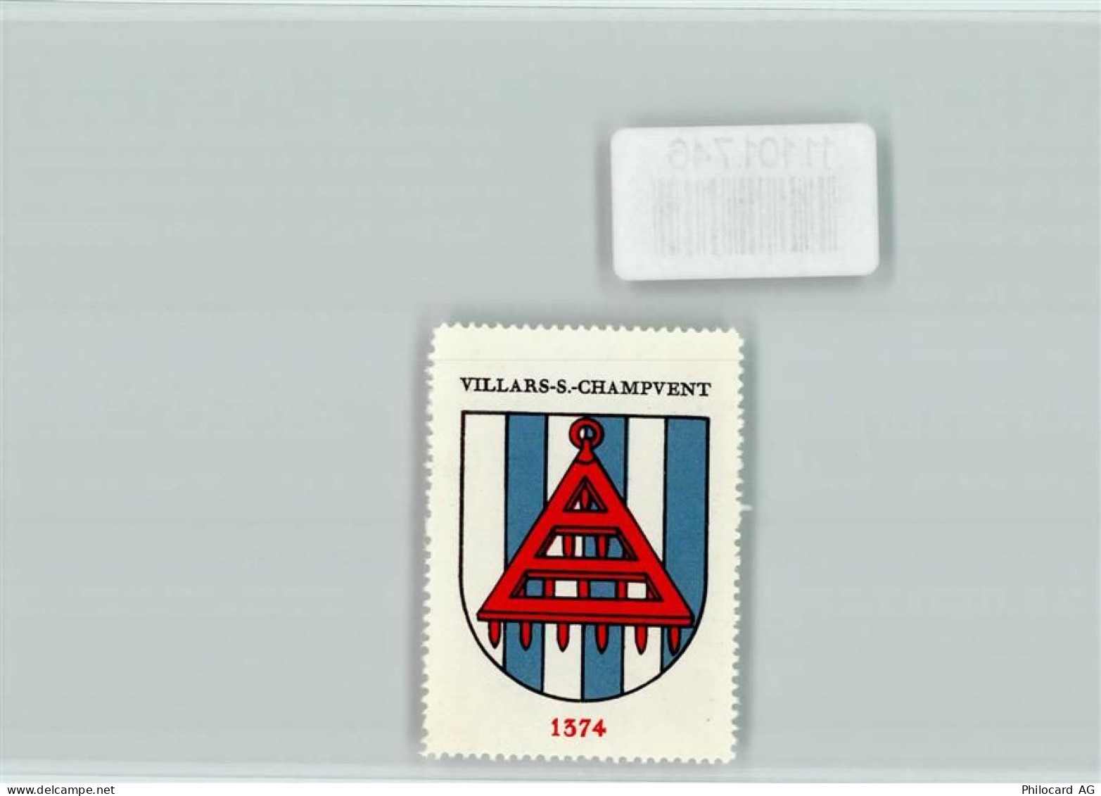 1443 Villars-sous-Champvent - Vignette Wappen Kaffee Hag ca 1920-1940 - 11101746