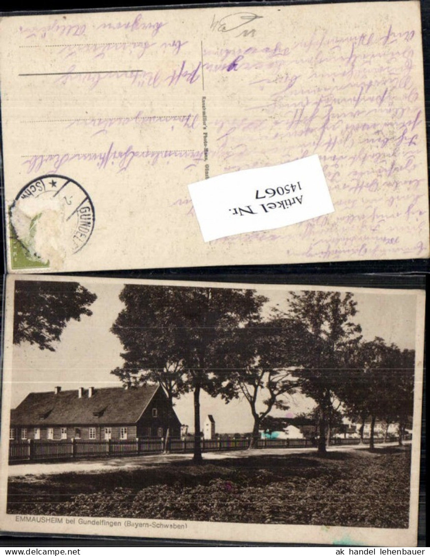 145067,Emmausheim bei Gundelfingen Bayern Schwaben 1920