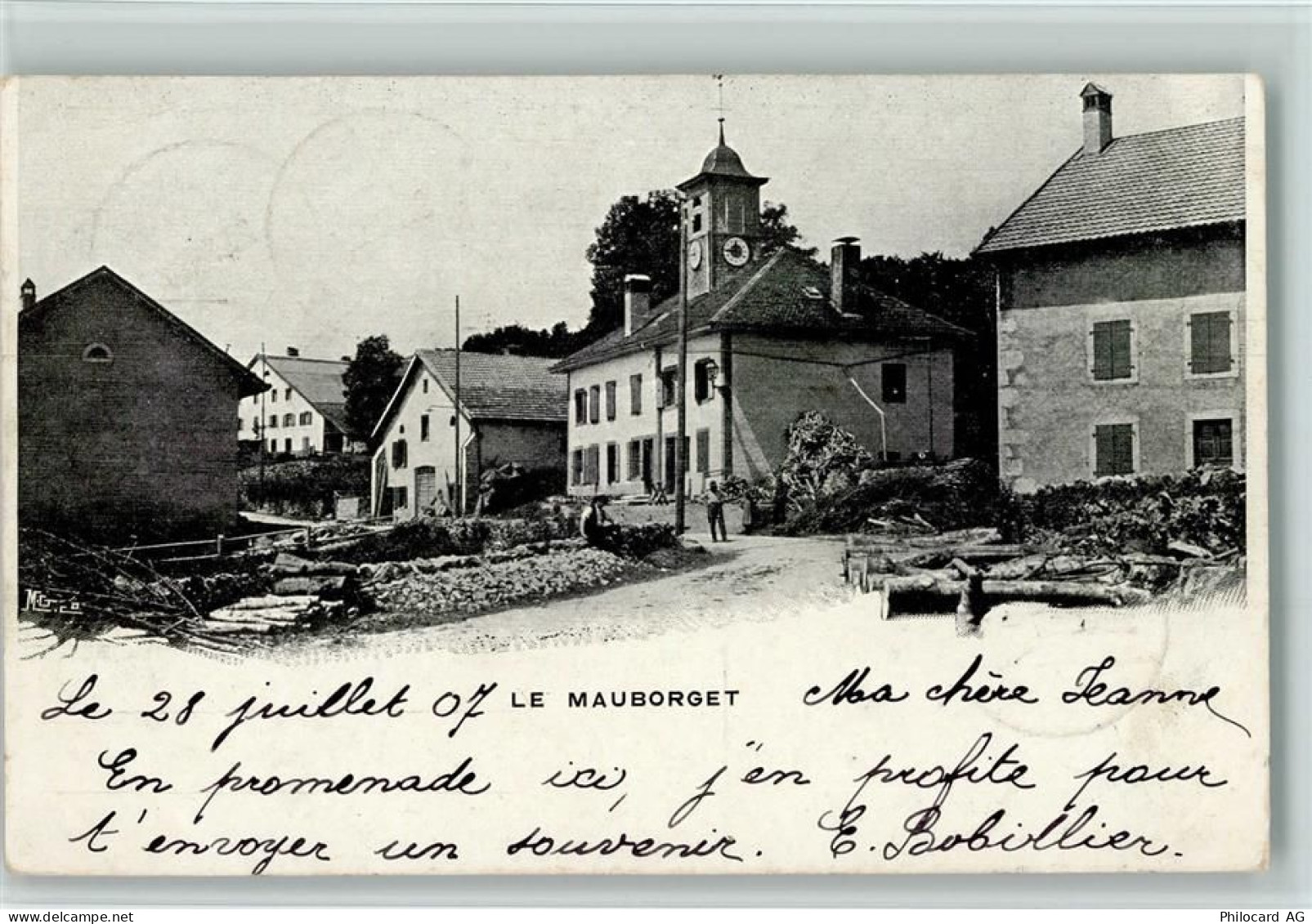 1453 Mauborget 1907 - Partie bei der Kirche AK - 13213909