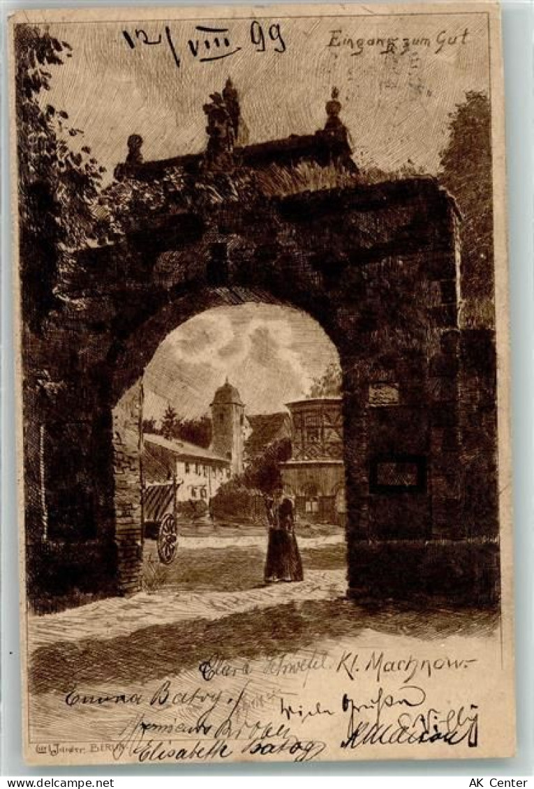 14532 O1532 Kleinmachnow 1899 - Guts-Eingang Torbogen - 10632066