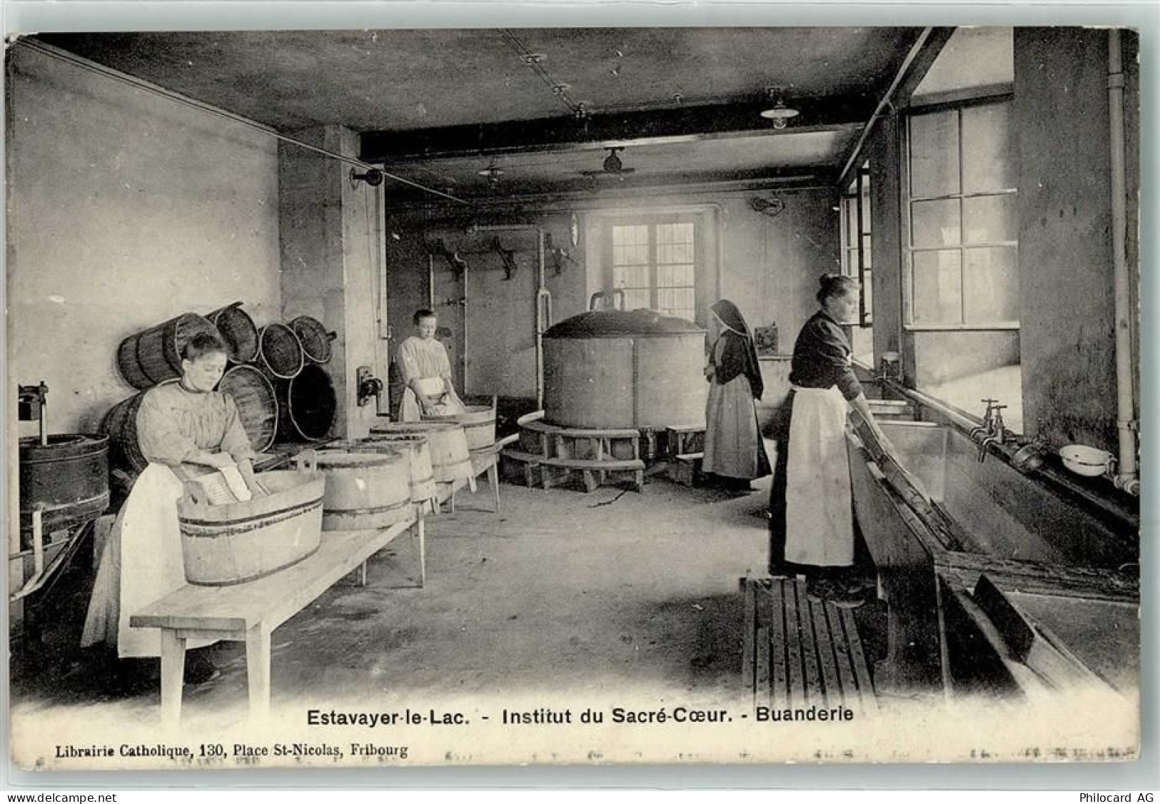 1470 Estavayer-le-Lac - Institut de Sacre-Coeur Wäscherei - 10643505