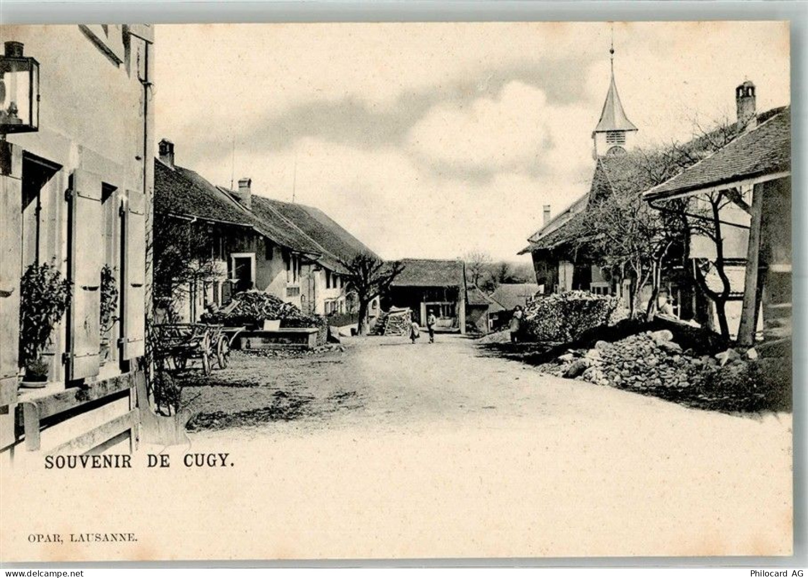 1482 Cugy FR Foto AK Kirchturm - 13585952