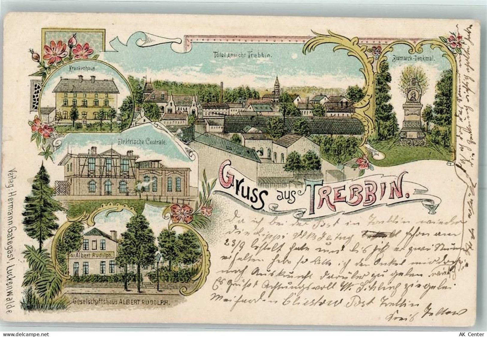 14943 O1711 Trebbin 1899 Gebrauchsspuren Krankenhaus Elektrische Zentral... - 13604992