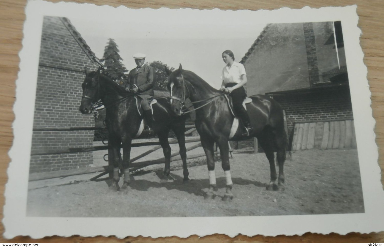 15 alte Fotos - Weitendorf i. Mecklenburg , 1937, Pferde , Gutshaus , Bauernhof , See , bei Brüel , Sternberg und Bützow