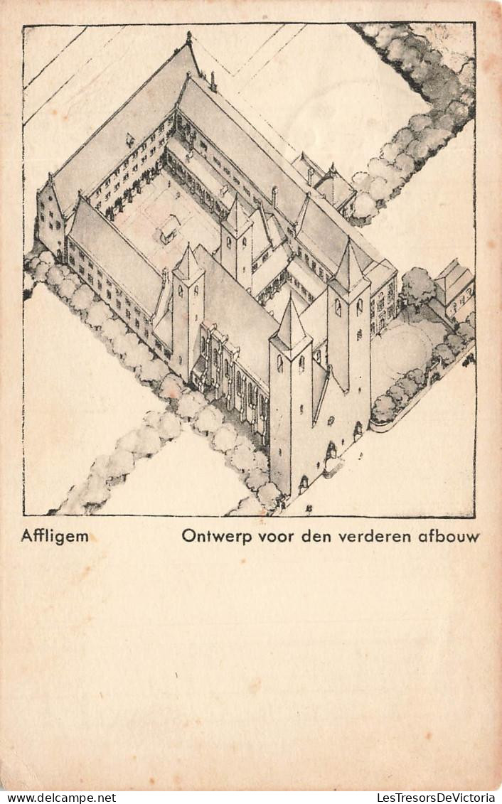 [-15%] BELGIQUE - Affligem - Uitbreiding van het Benedictijner Klooster affligem bij Hekelgem - Carte Postale Ancienne