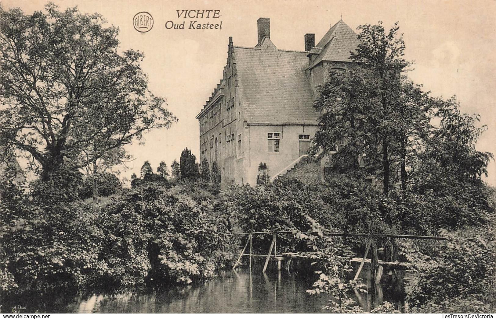 [-15%] BELGIQUE - Anzegem - Vichte - Oud Kasteel - Albert - pont - R. V. Ned - Carte postale ancienne
