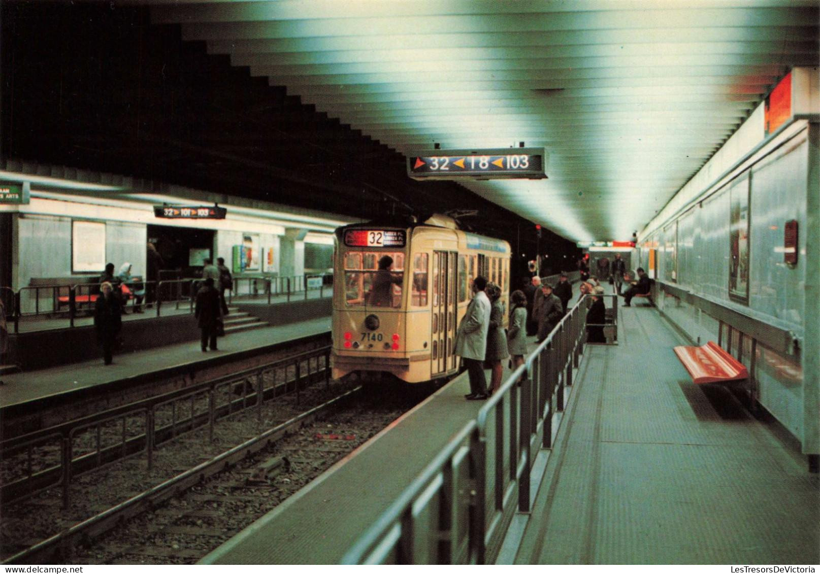 [-15%] BELGIQUE - Bruxelles - Métro - Colorisé - Carte postale