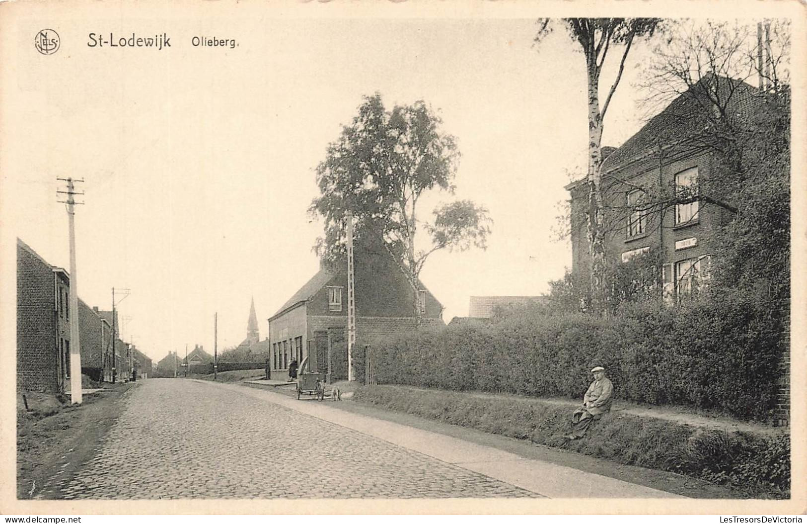 [-15%] BELGIQUE - Deerlijk - St Lodewijk - Olieberg - Nels - Animé - pavé - Bulcaen-Soen - Carte postale ancienne