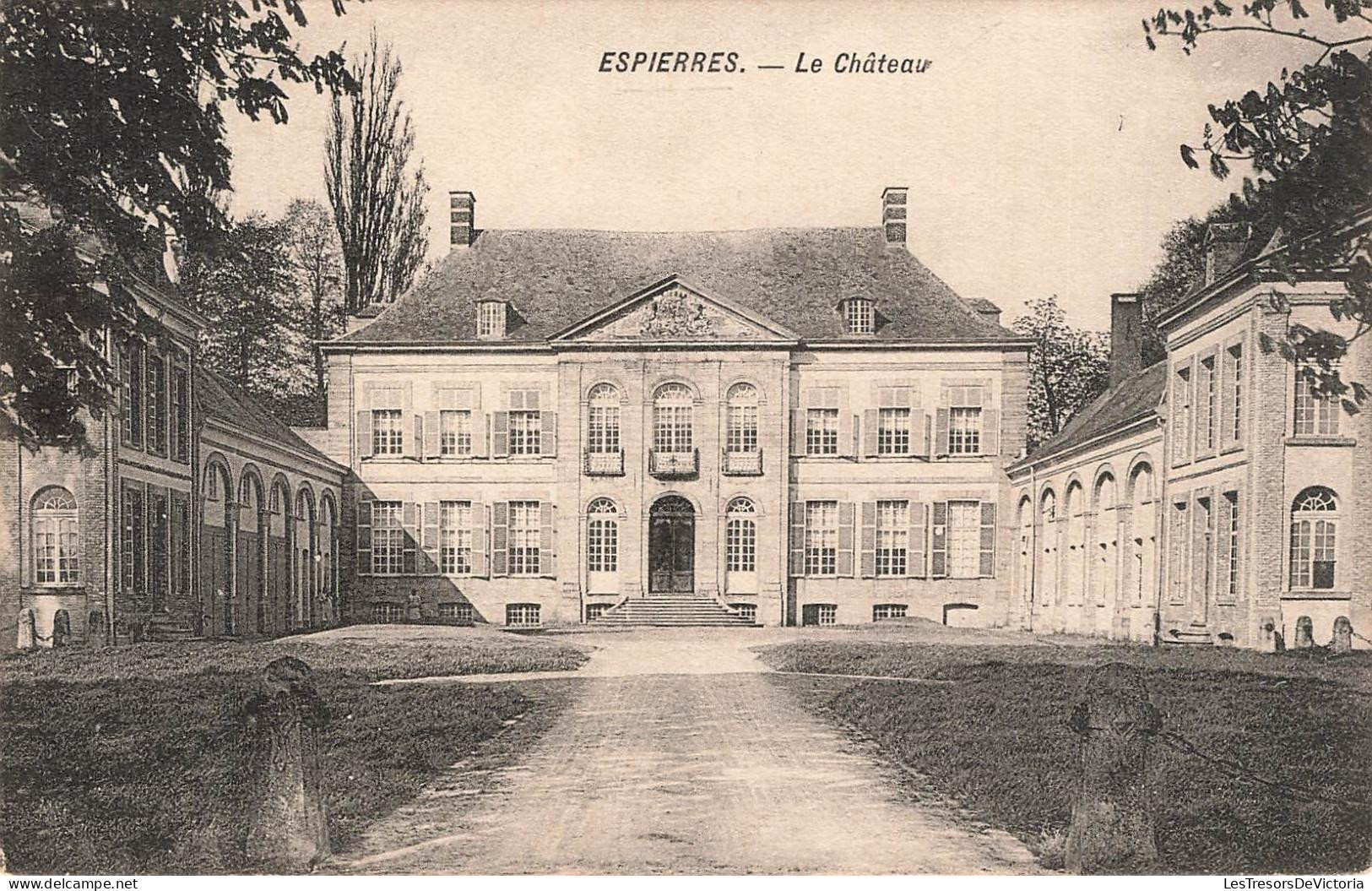 [-15%] BELGIQUE - Espierres - Le Château - entrée - Vue générale - F. Deweer - Carte postale ancienne