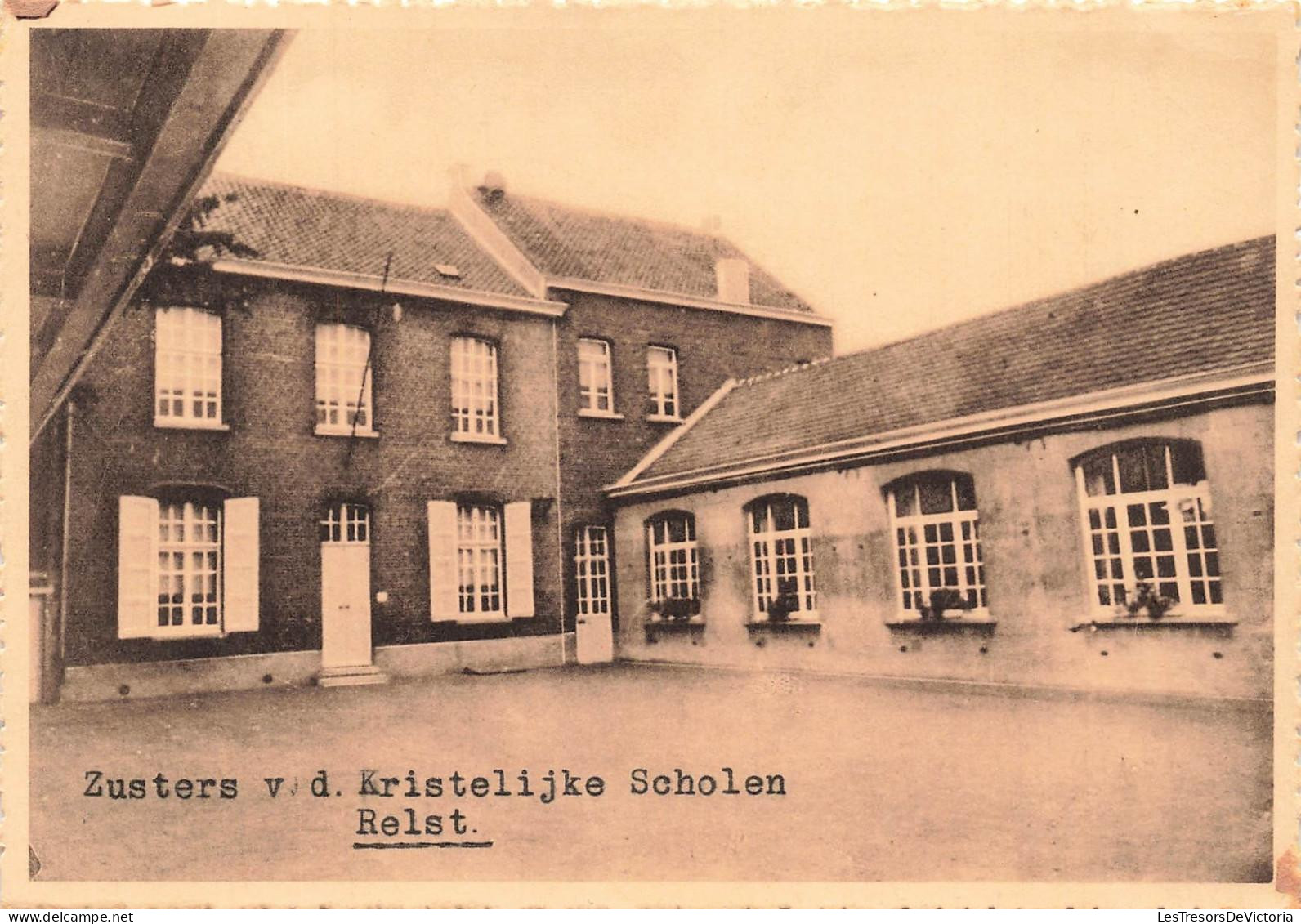 [-15%] BELGIQUE - Kampenhout - Meisjesschool - Kristelijke Scholen - cour - fenêtre - Mertens Zoon Zellik - Carte postal