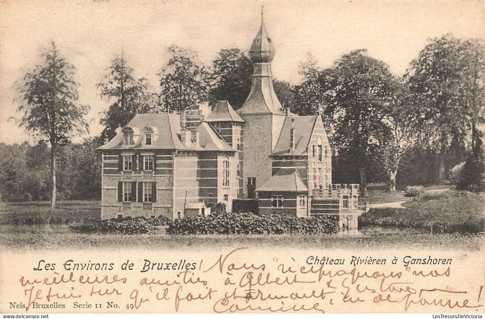 [-15%] BELGIQUE - Les environs de Bruxelles - Château de Riviéren à Ganshoren - Ed Nels Bx S 11 No 49 - Carte Postale An