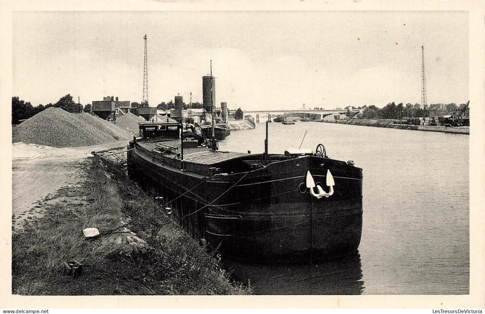 [-15%] BELGIQUE - Lummen - Lossing Geneboa - batellerie - gravier - Busschots -