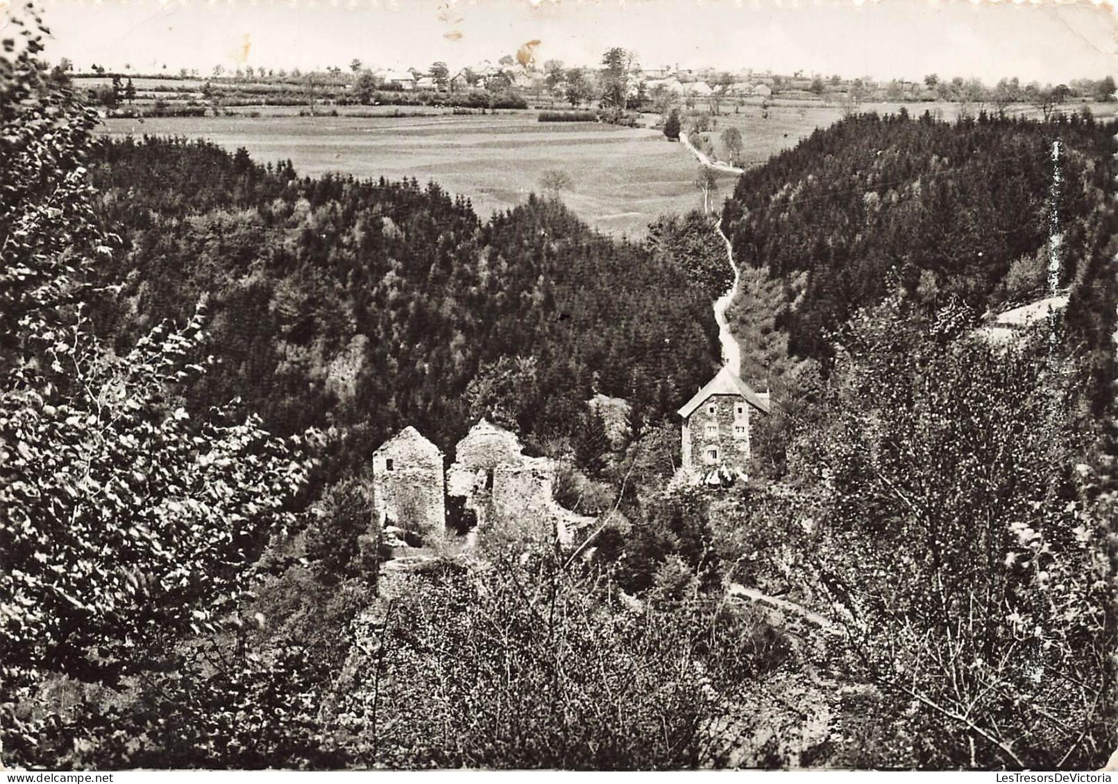 [-15%] BELGIQUE - Malmedy - Les ruines de Renastène - Vue générale - Lander - Eupen - Carte postale