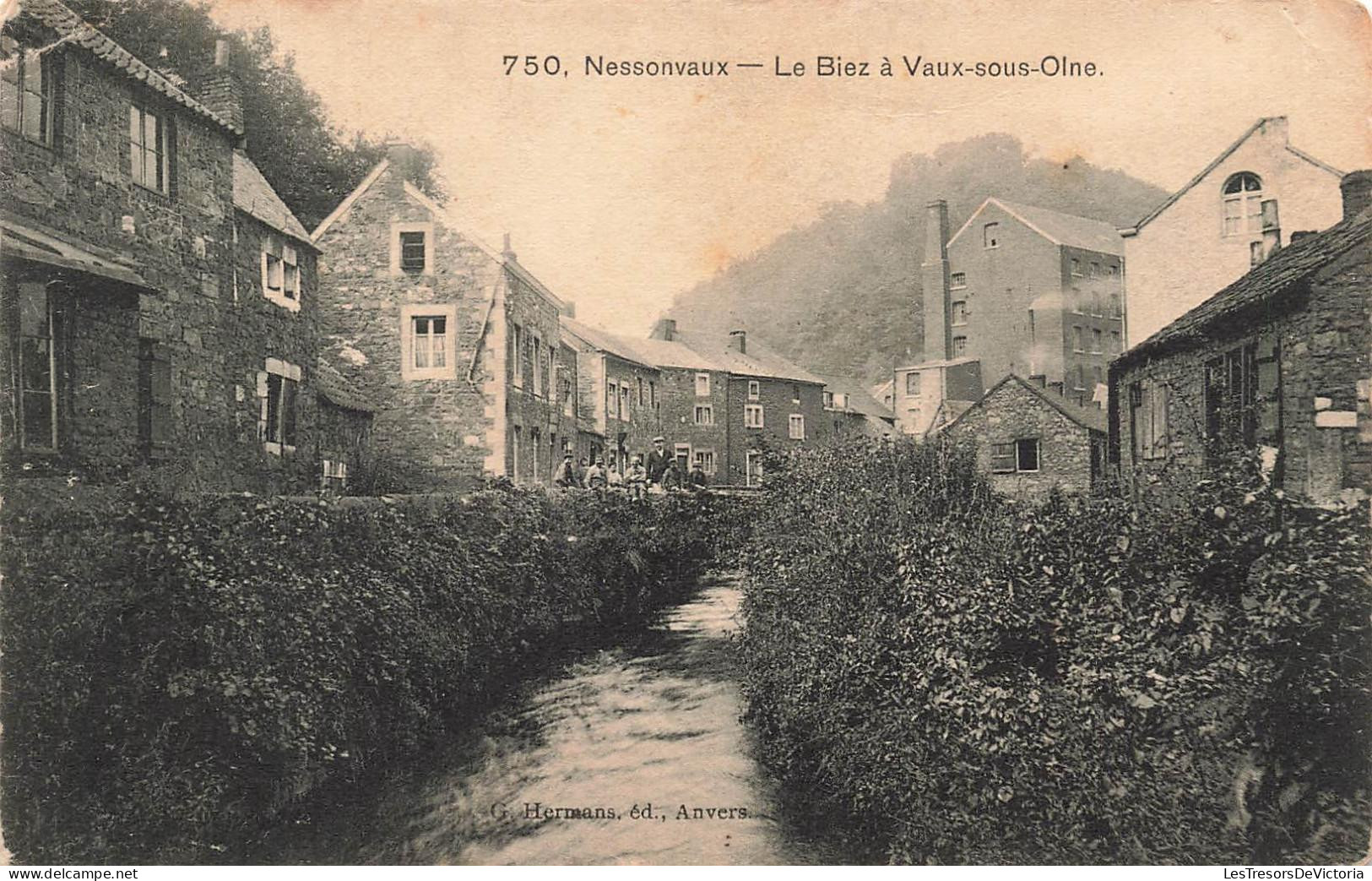 [-15%] BELGIQUE - Nessonvaux - Le Biez à Vaux Sous Olne - vue densemble - Carte Postale Ancienne