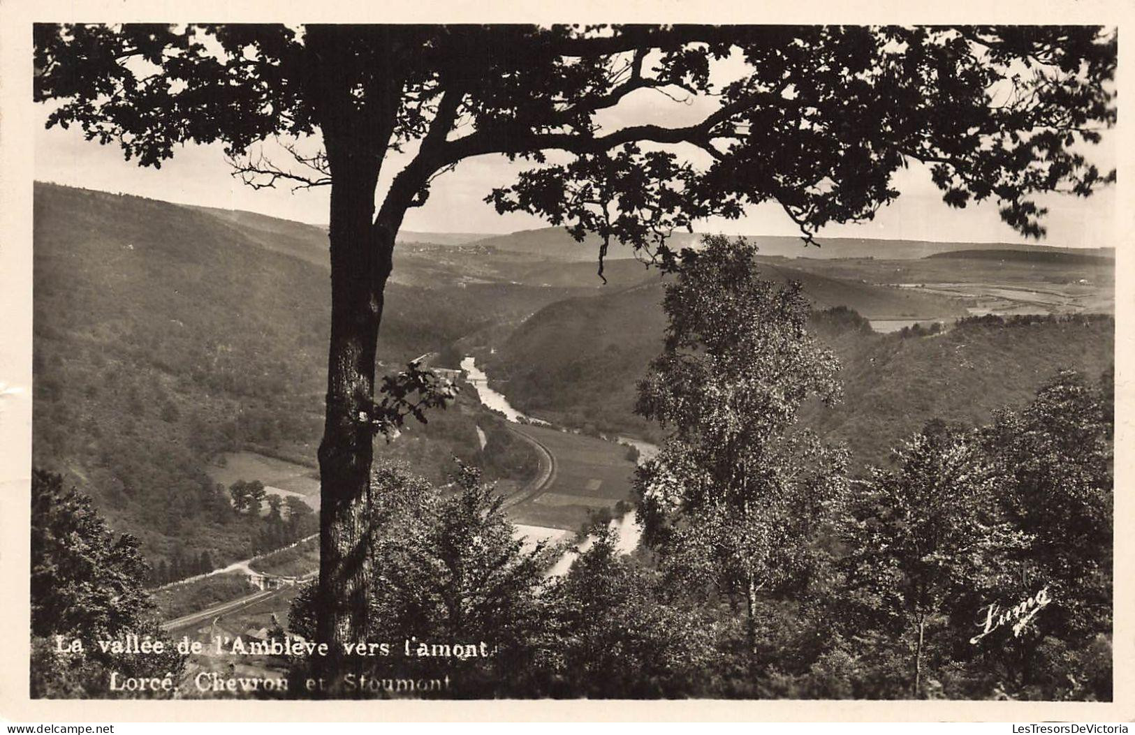 [-15%] BELGIQUE - Vallée de LAmblève vers lamont - Lorcé - Chevron et Stoumont - Carte Postale Ancienne