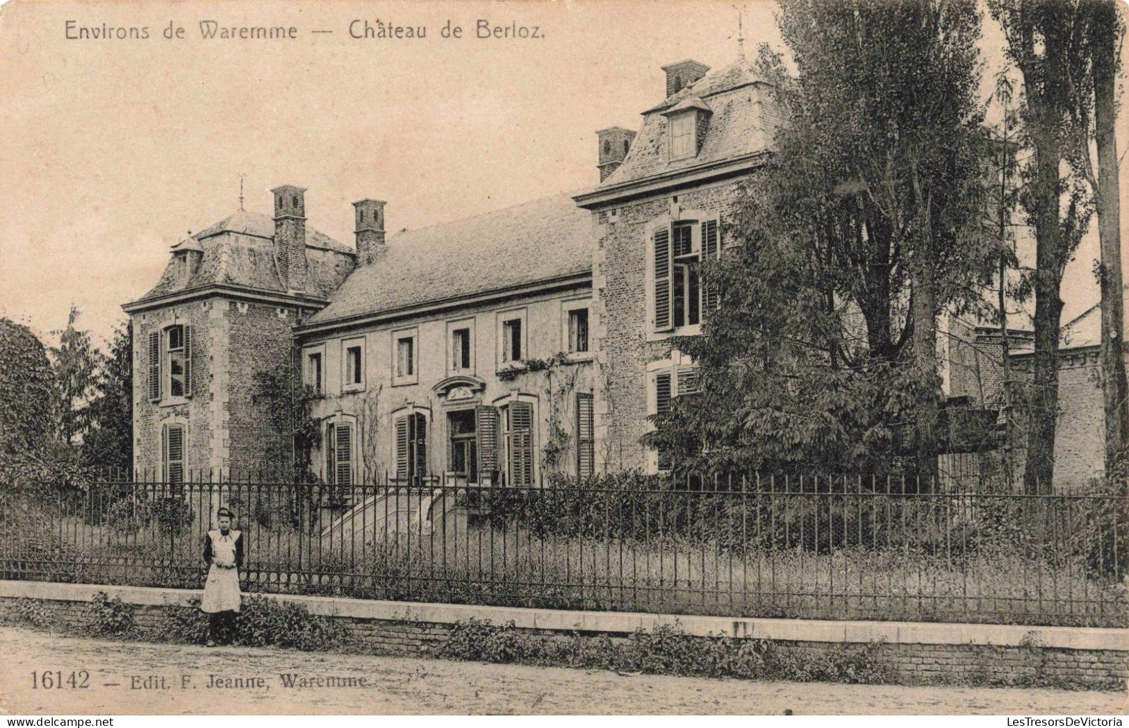 [-15%] BELGIQUE -  Waremme - Environs de Waremme - Château de Berloz - Carte Postale ancienne