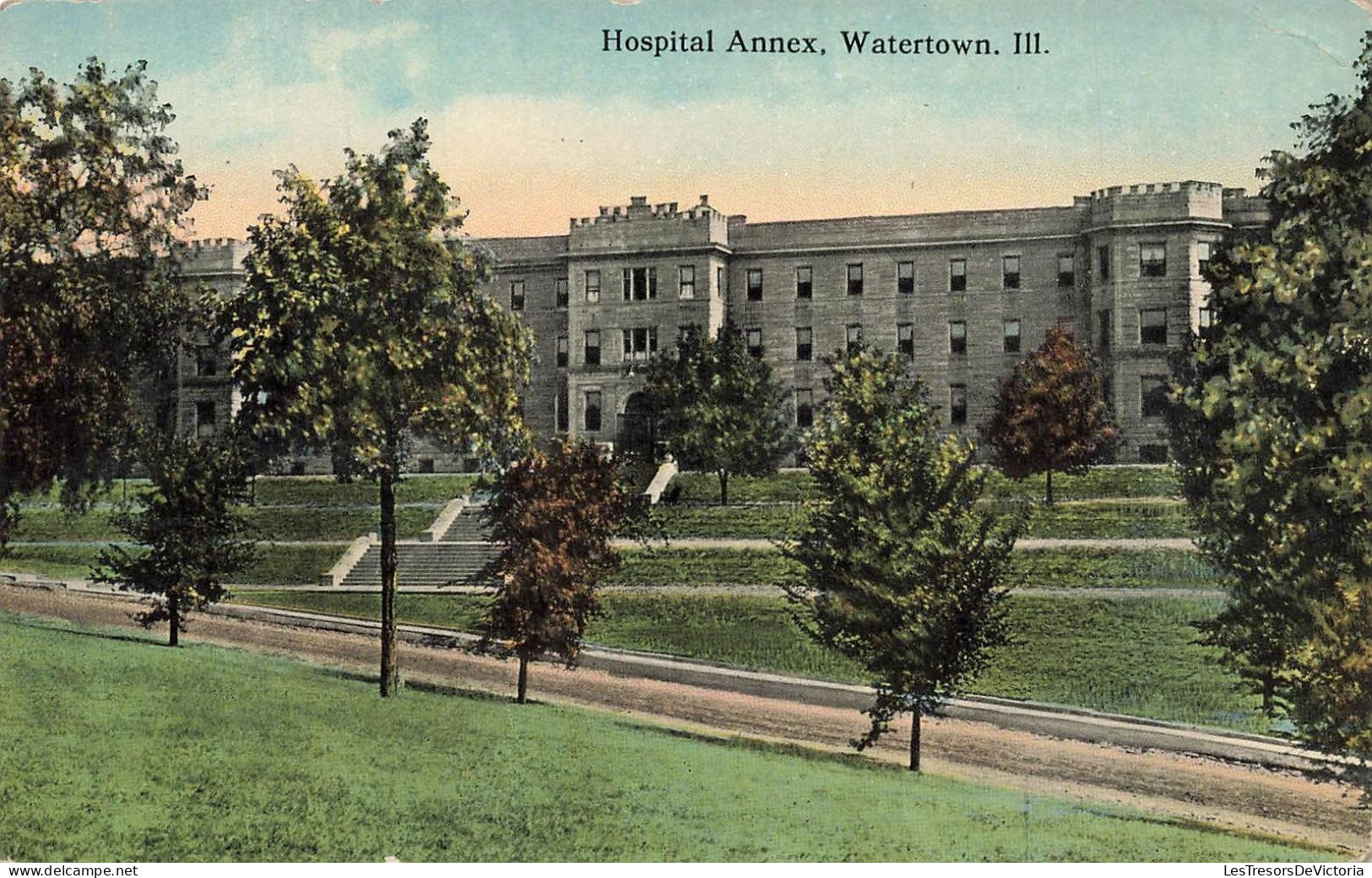 [-15%] ETATS UNIS - Watertown - Hospital Annex,. Ill. - Carte postale ancienne