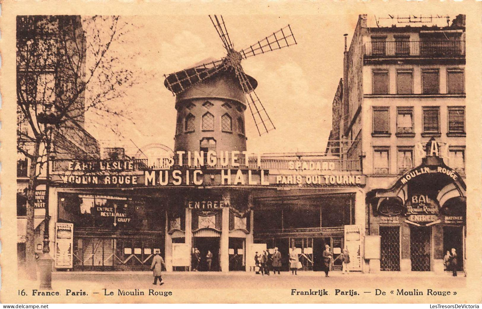 [-15%] FRANCE - Ile de France - Paris - Le moulin rouge - Animé - Carte postale ancienne