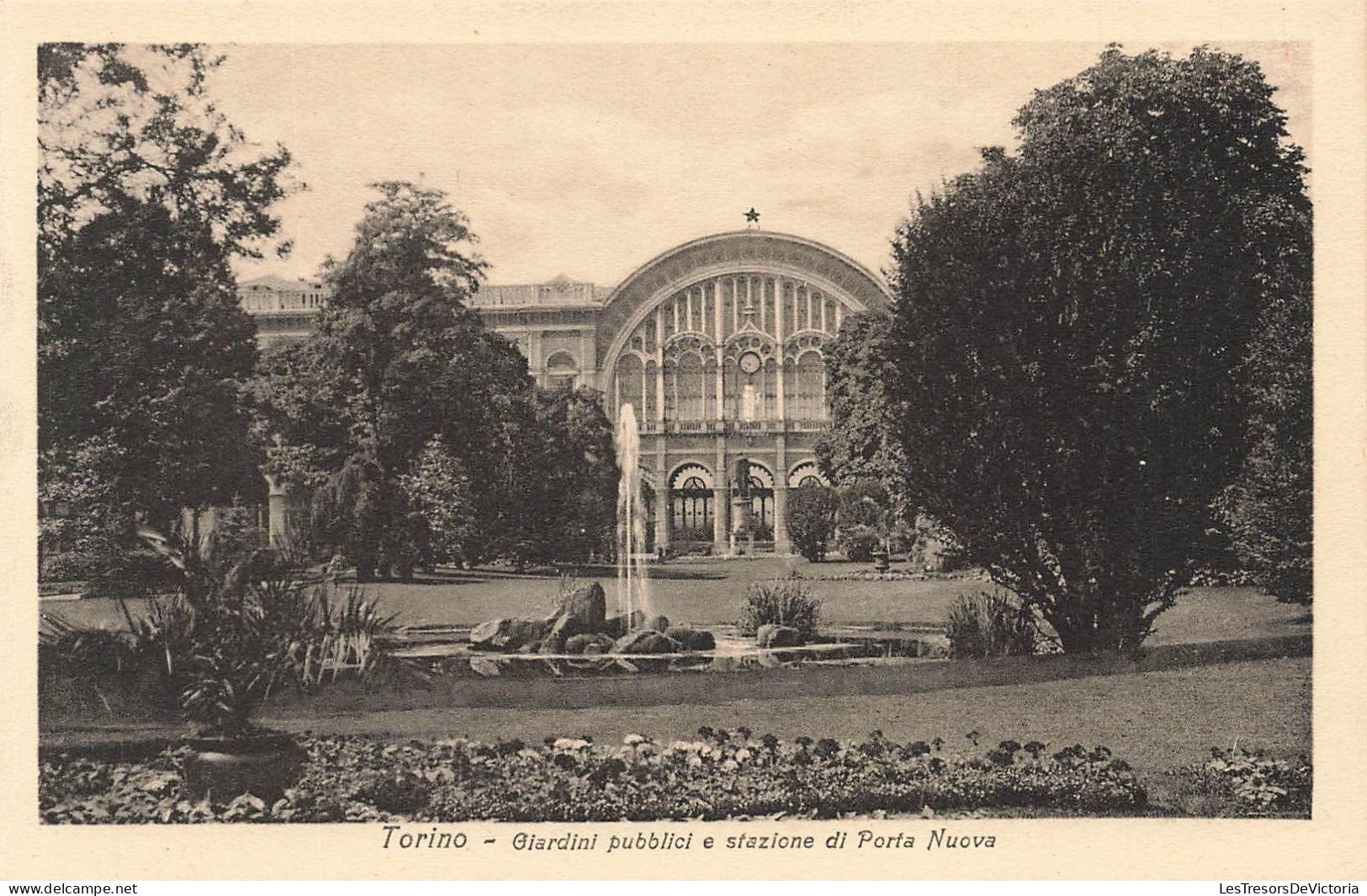 [-15%] ITALIE - Torino - Giardini pubblici e stazione di Porta Nuova - Carte Postale Ancienne