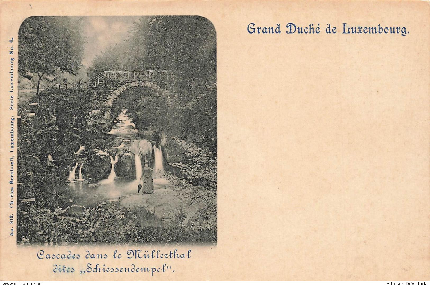 [-15%] LUXEMBOURG - Muellerthal - Cascades - Schiessendempel - pont - bois - animé - Charles Bernhoeft - Carte postale a