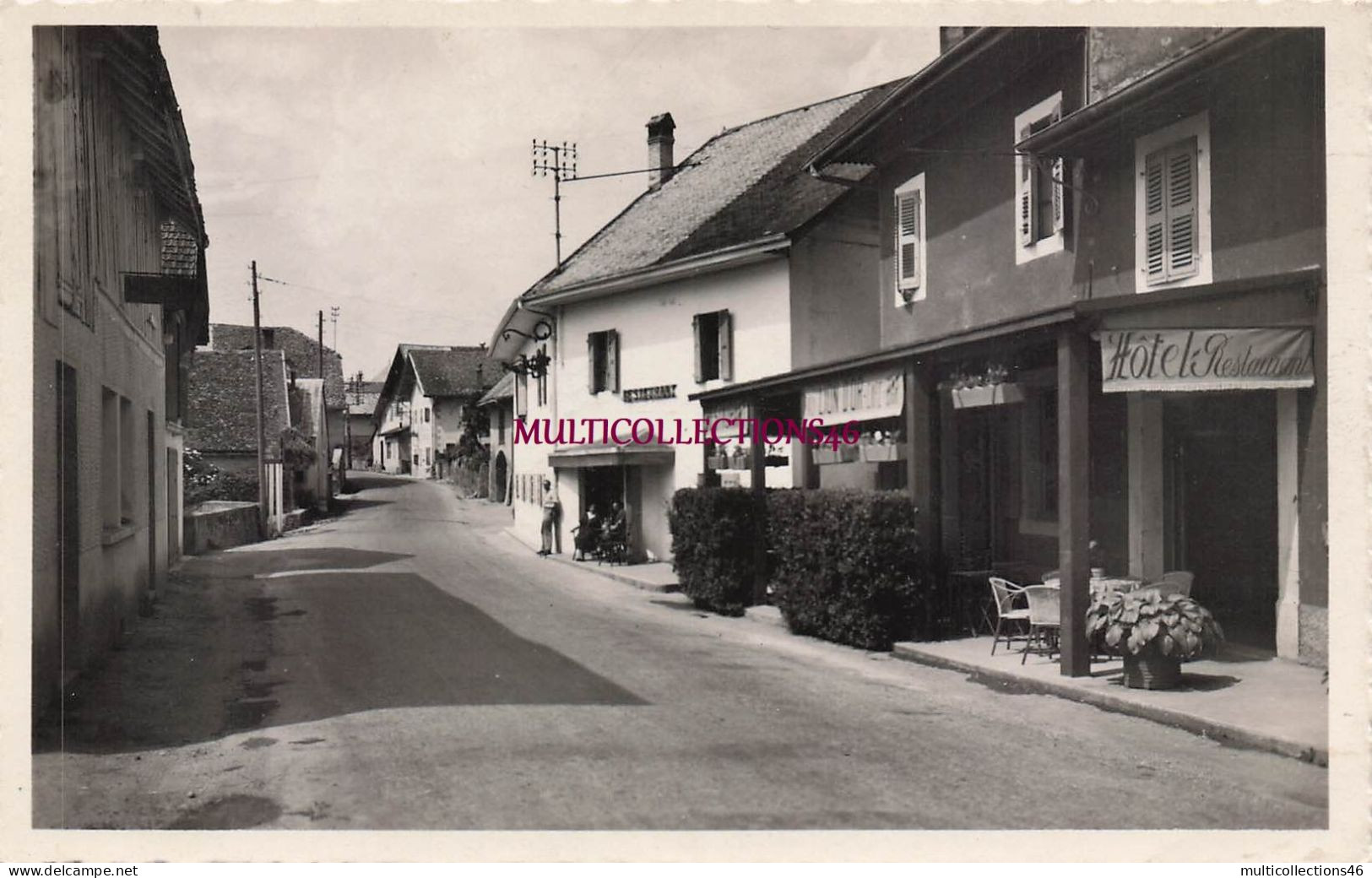 150725C - 74 HAUTE SAVOIE - CONTAMINE SUR ARVE rue principale - hôtel restaurant